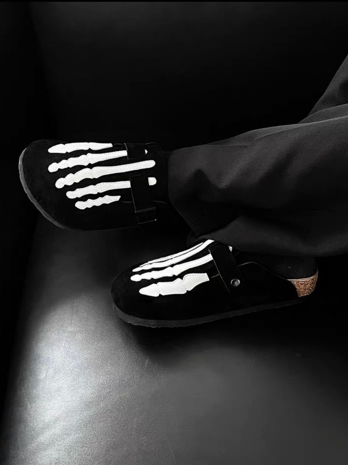 Skelly Mules | Unique Skeleton Design Footwear