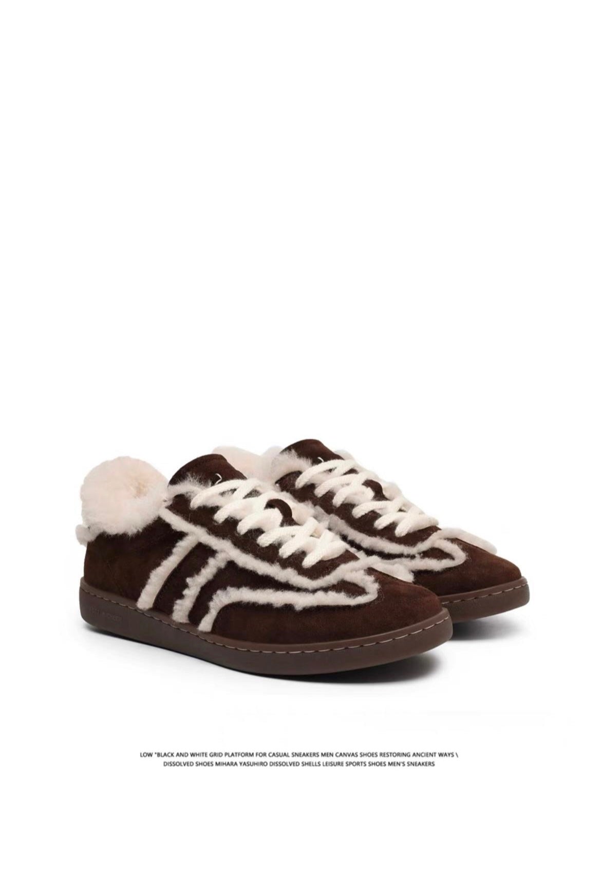 Fluffy Cross Lows Sneakers | Cozy & Stylish Footwear