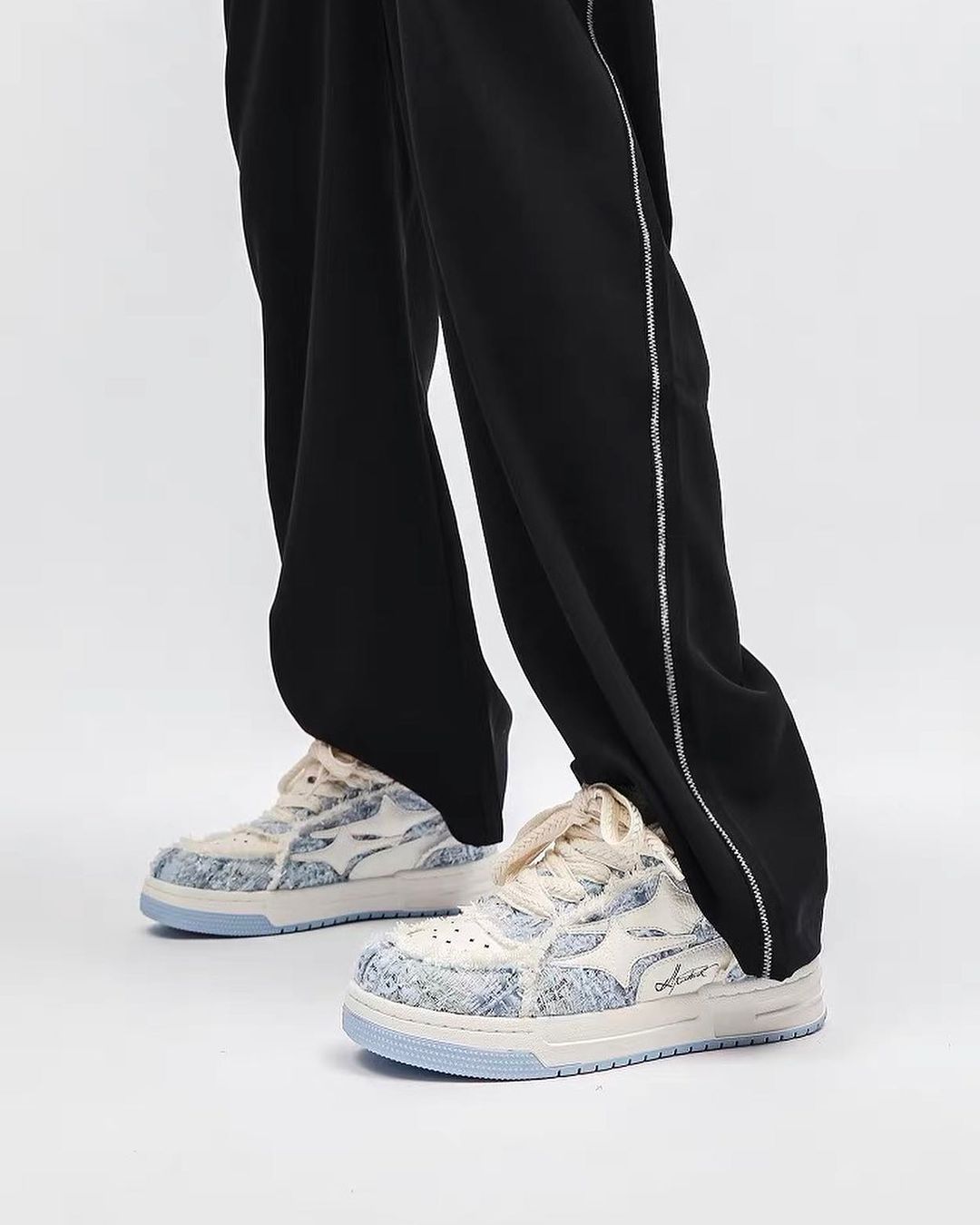 国内で当店のみ ADC - Starry Night Low-Top Skate Shoes Starry Lows (blue) Low Top Sneakers