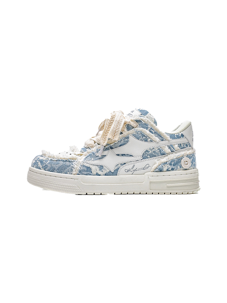 国内で当店のみ ADC - Starry Night Low-Top Skate Shoes Starry Lows (blue) Low Top Sneakers
